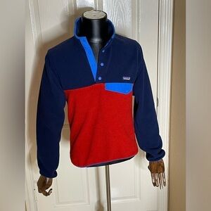 Patagonia Lightweight Synchilla Snap-T Fleece Pullover Color Block Sweater XS‍﻿﻿